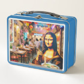 Lunch Box Mona mangeant de la soupe de nouilles de Chine (Devant)