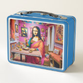 Lunch Box Mona mangeant des plats indiens dans la maison ind (Dos)