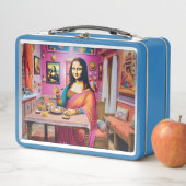 Lunch Box Mona mangeant des plats indiens dans la maison ind (En situation)