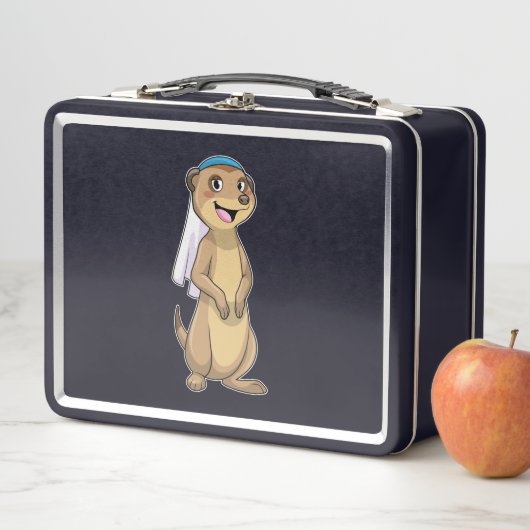 Lunch Box Mongoose comme mariée avec voile (En situation)