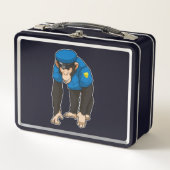 Lunch Box Monkey as Police officer with Uniform (Devant)