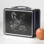 Lunch Box Monochrom d'échecs dramatique (En situation)