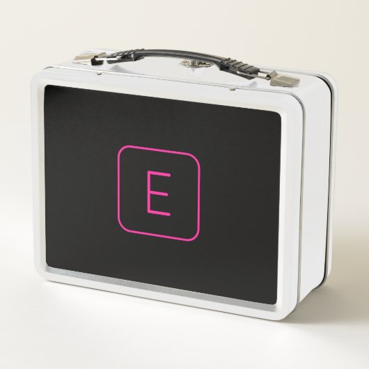 Lunch Box Monogram de Styled | Pink & Black (Dos)