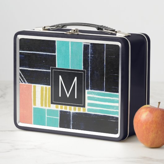 Lunch Box Monogramme | Blocs géométriques (En situation)