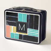 Lunch Box Monogramme | Blocs géométriques (Devant)