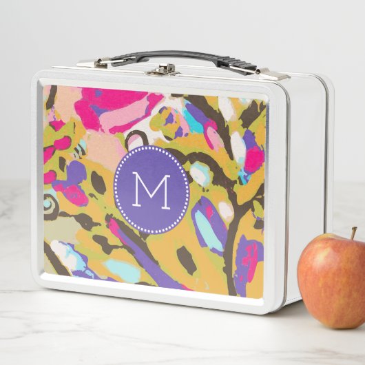 Lunch Box Monogramme | Boho rose Floral I (En situation)