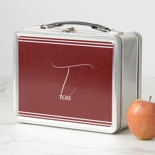 Lunch Box Monogramme Bourgogne (En situation)