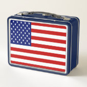 Lunch Box Monogramme Classique du Drapeau Américain Patrioti (Dos)