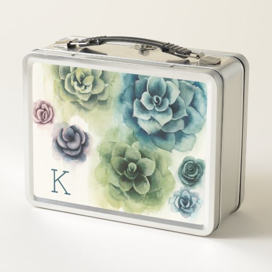 Lunch Box Monogramme | Cluster de succulents (Dos)