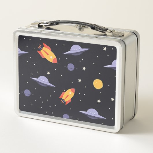 Lunch Box Monogramme de l'espace externe rétro (Dos)