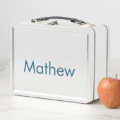 Lunch Box monogramme de lettre initiale simple ajoutez votre (En situation)