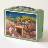 Lunch Box Monogramme de retour à l'école de mignons dinosaur (Devant)