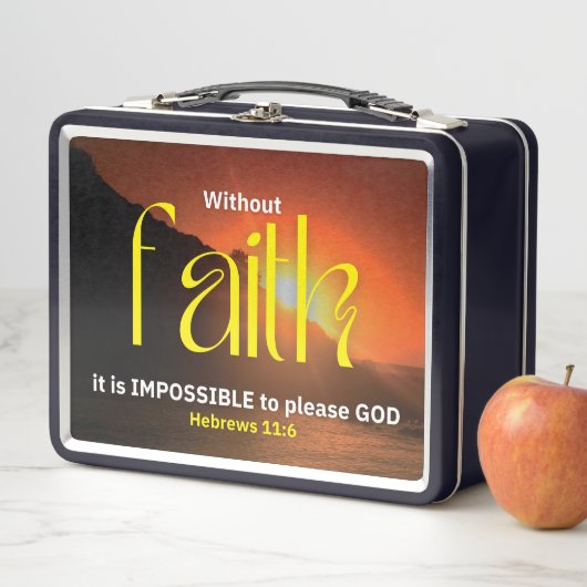 Lunch Box Monogramme FOI Inspirational Chrétien (En situation)