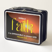 Lunch Box Monogramme FOI Inspirational Chrétien (Devant)