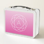 Lunch Box Monogramme géométrique semblable à une fleur | Omb (Dos)