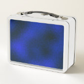 Lunch Box Monogramme métallique bleu et or A (Dos)