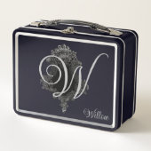 Lunch Box Monogramme personnalisé initial (Devant)