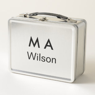 Lunch Box Monogramme simple ajoutez votre lettre de nom homm