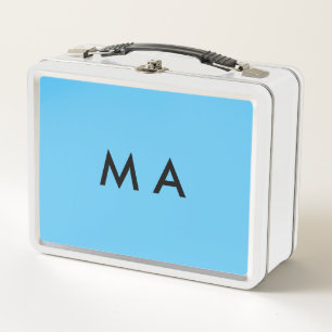 Lunch Box Monogramme simple ajoutez votre lettre de nom homm