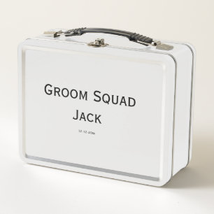 Lunch Box monogramme simple personnalisé ajoutez votre nom m