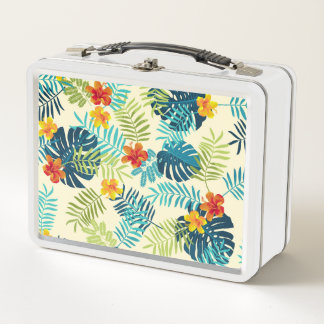 Lunch Box Monstère tropicale Hibiscus Motif d'été