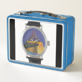 Lunch Box Montre de poignet Bleu (Dos)