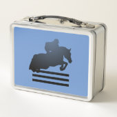Lunch Box Montrez le cavalier qui franchit un obstacle. (Dos)