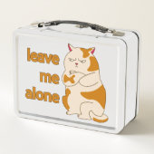 Lunch Box Moody Fat chat me laisser seul métal boîte à déjeu (Dos)
