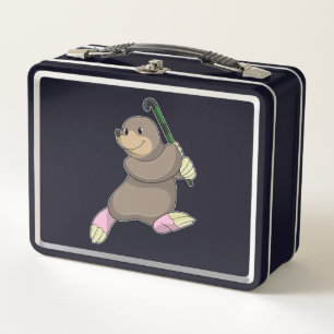 Lunch Box Moon au hockey avec chauve-souris de hockey