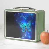 Lunch Box Morpho Butterfly in the Dark Background (En situation)