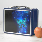 Lunch Box Morpho Butterfly in the Dark Background (En situation)
