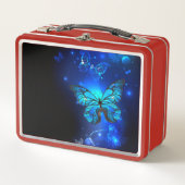 Lunch Box Morpho Butterfly in the Dark Background (Devant)