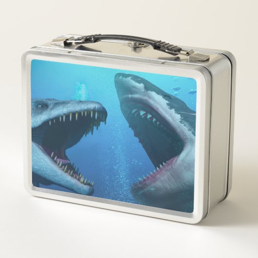 Lunch Box Mosasaure contre mégalodon (Dos)