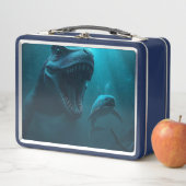 Lunch Box Mosasaure poursuivant un requin (En situation)