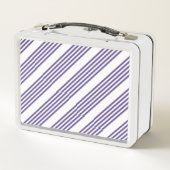 Lunch Box Motif à cinq bandes Ultra violet et blanc (Dos)