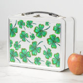 Lunch Box motif à quatre feuilles (En situation)