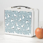 Lunch Box Motif à thème hiver avec patins à glace (En situation)