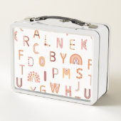 Lunch Box Motif Alphabet arc-en-ciel amusant (Dos)
