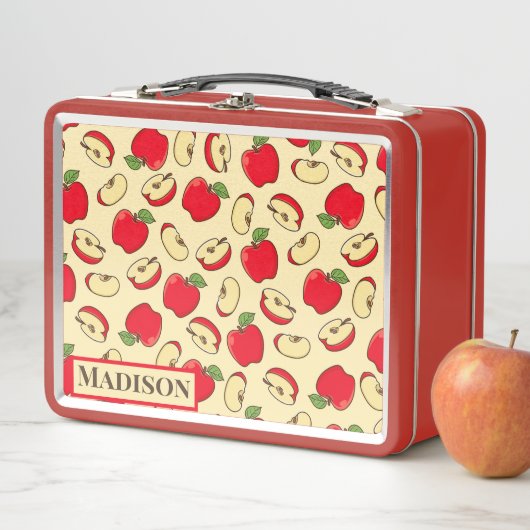 Lunch Box Motif Apple (En situation)
