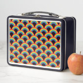 Lunch Box Motif arc-en-ciel coloré (En situation)