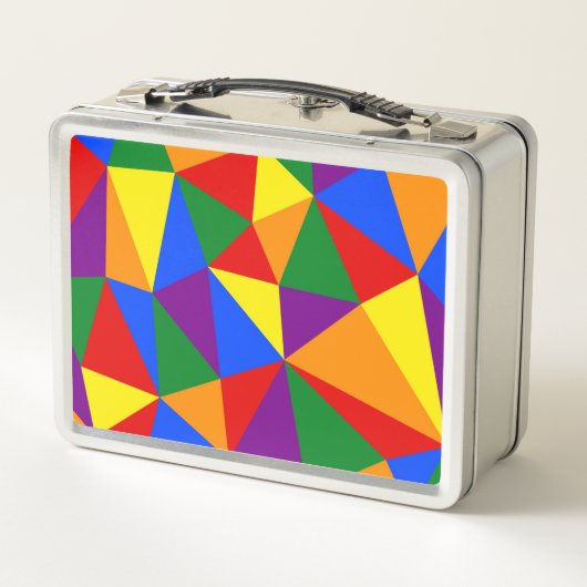 Lunch Box Motif arc-en-ciel de Polygone (Dos)