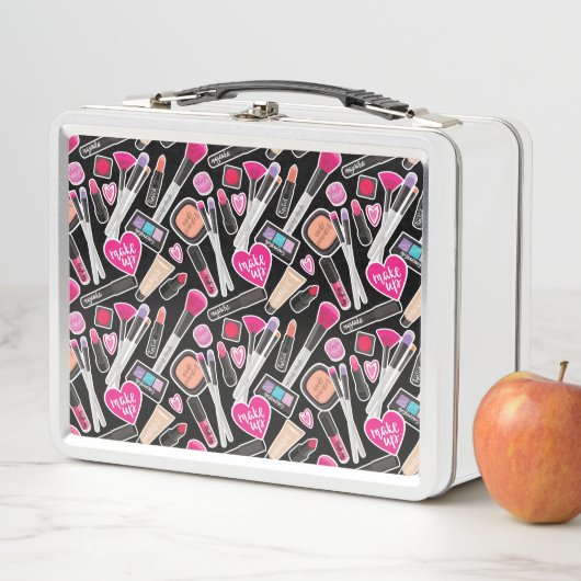 Lunch Box Motif au néon de maquillage (En situation)