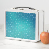Lunch Box Motif bleu d'ADN de Teal (En situation)