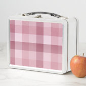 Lunch Box Motif carreau gingham rose (En situation)