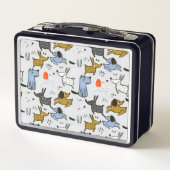 Lunch Box Motif chien mignon Doodle (Dos)