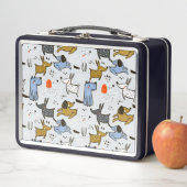 Lunch Box Motif chien mignon Doodle (En situation)