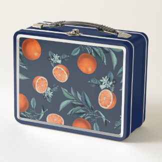 Lunch Box Motif citron et feuille VI