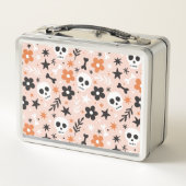 Lunch Box Motif crâne de fleurs (Dos)