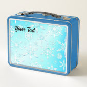 Lunch Box Motif Crystal Snowflakes (Dos)