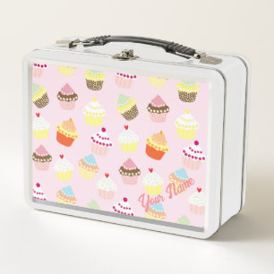 LUNCH BOX MOTIF CUPCAKES PERSONNALISÉ